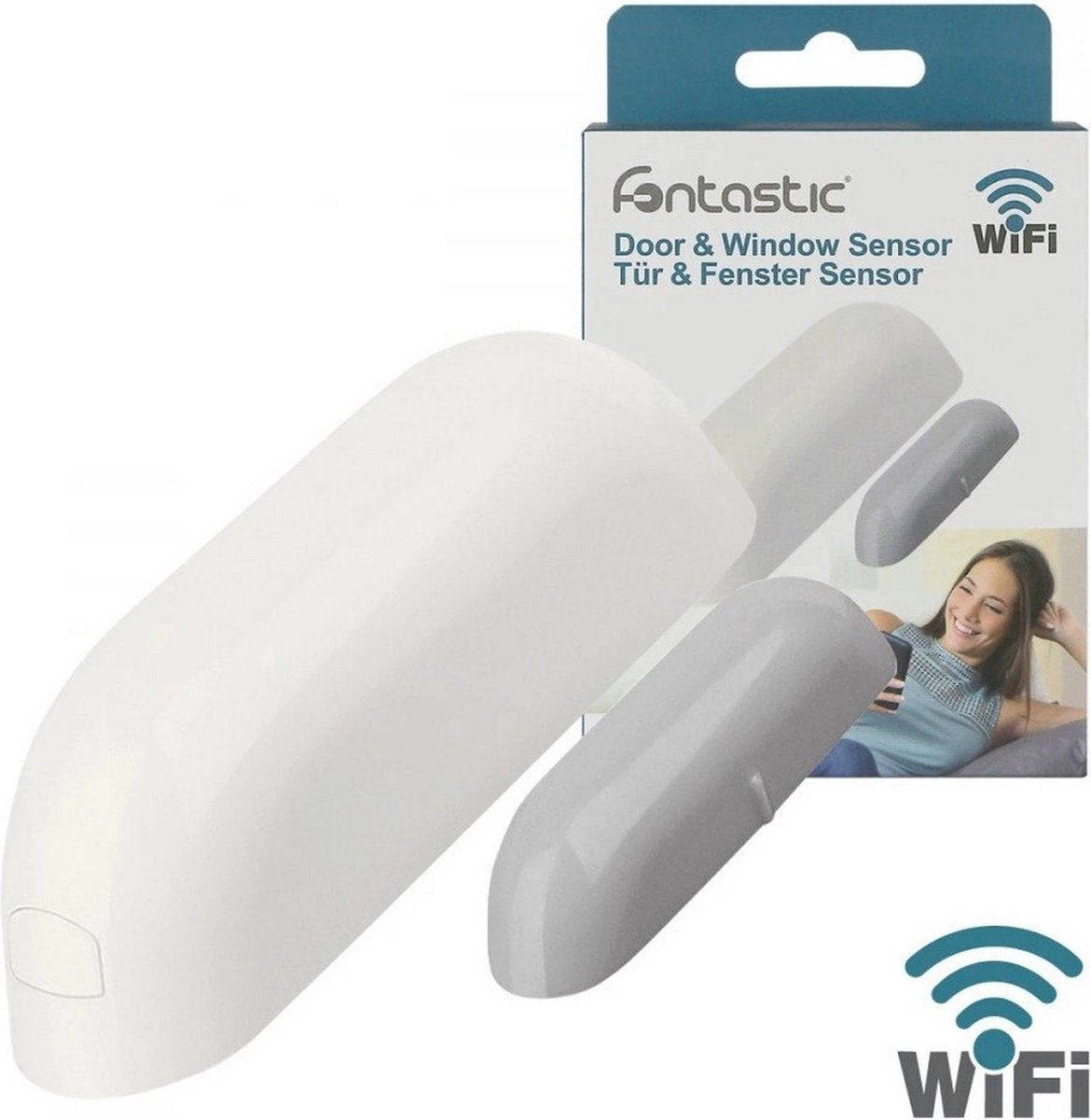 Fontastic 253959 WI-FI Door Window Sensor - Compatible with Android and iOS