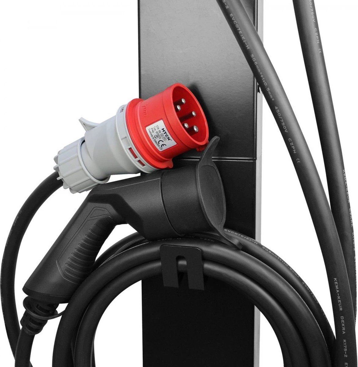 EM2GO EM022AC1RA AC Walbox/Laadstation - RIFD-Kaartlezer - Type2 - 400V - 16A - IP66 - 7,5m - Zwart