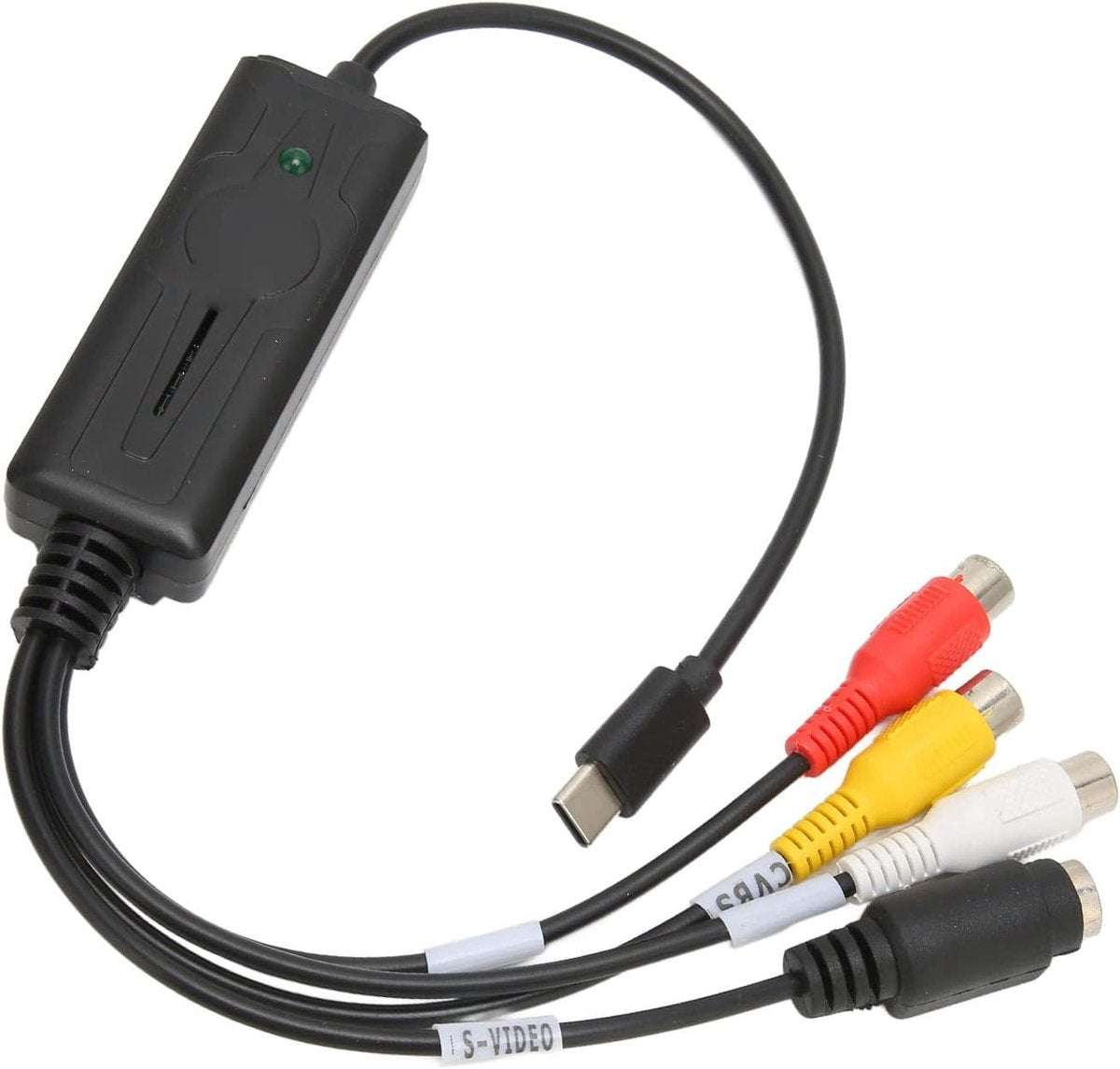 Delmark USB-C Video Grabber - AV naar USB-C Laptop of mobiel - RCA Video-opnamekaart