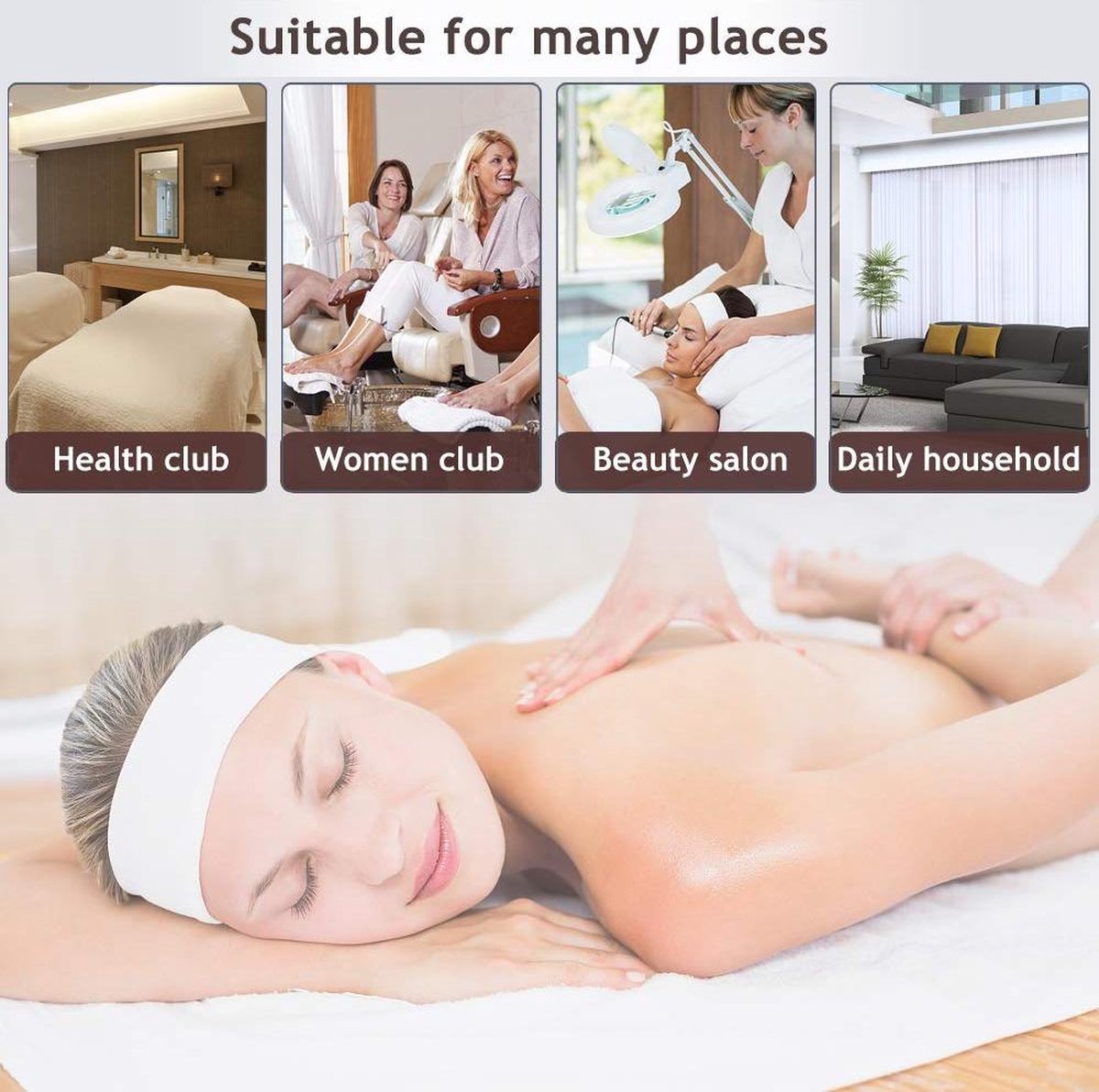 BestMassage MT-296-BROWN - Massagetafel - 186 cm