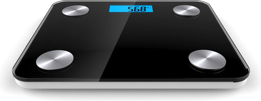 Platinet PBSBTB slimme Bluetooth personen weegschaal max. 180 Kg, incl. App zwart