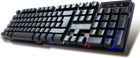 PLATINET VRGBK7023B VARR GAMING USB Keyboard RGB Verlichting US Layout, Anti Ghosting, verhoogde membraan toetsen