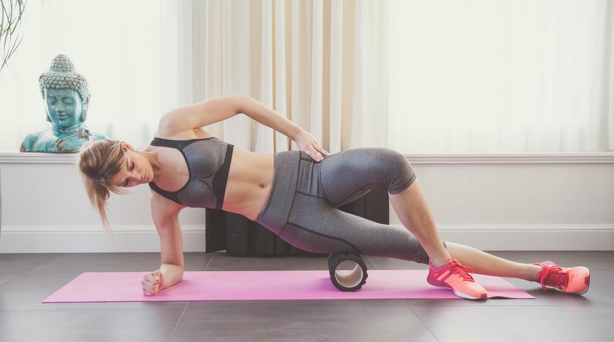 FDW AP1548 Muscle Massage Roller for Deep Tissue Massage - Gray