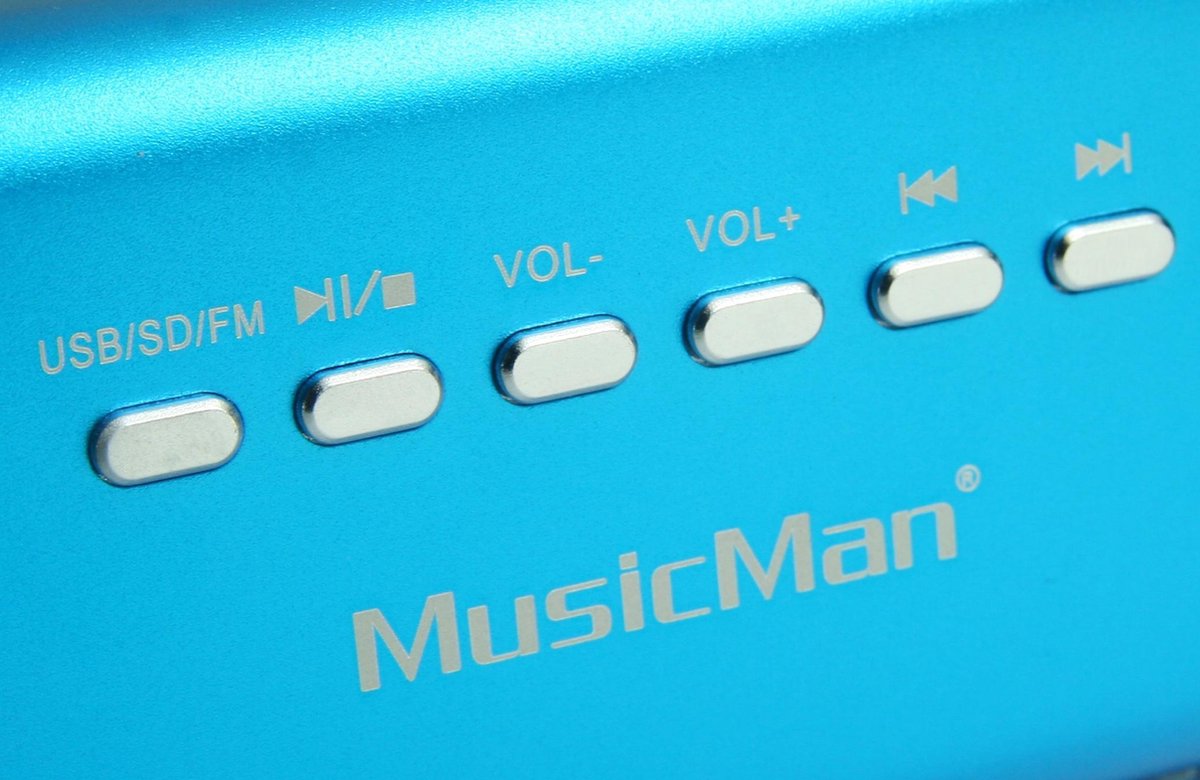 MP3-speler MusicMan MA soundstation - Blauw