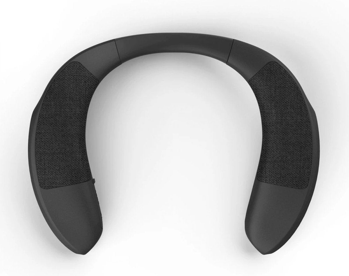 Fontastic 261121 Bluetooth Nek Speaker - 3D Stereogeluid - Ergonomisch - Basreflex - Zwart
