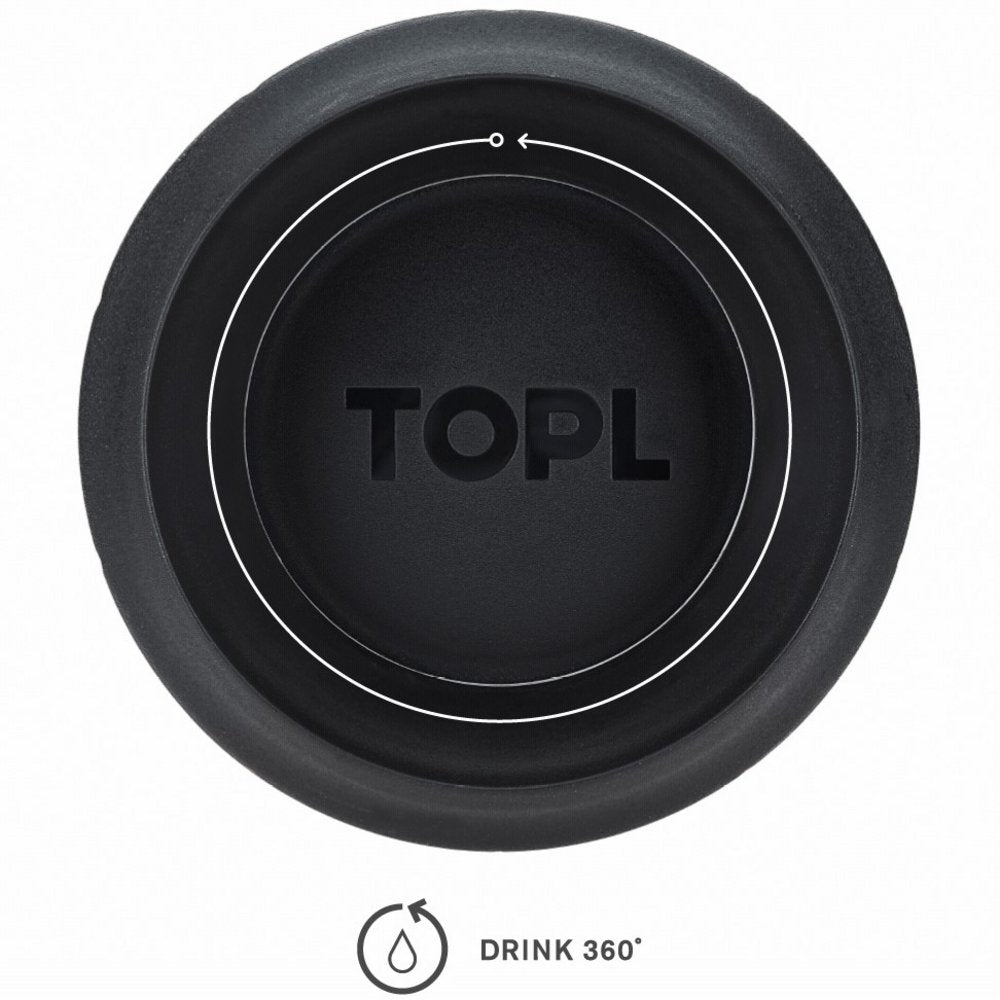 TOPL TPL8OW Lekvrije Thermosbeker - Vacuüm geïsoleerd - Roestvrijstaal - Met slimme deksel - 236 ML - Wit