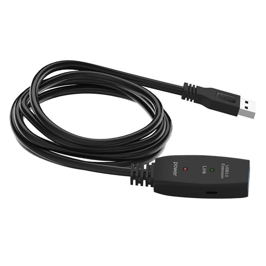 NÖRDIC USB3-EX5 USB actieve verlengkabel 3.1 - 5Gbp - 5m - Zwart