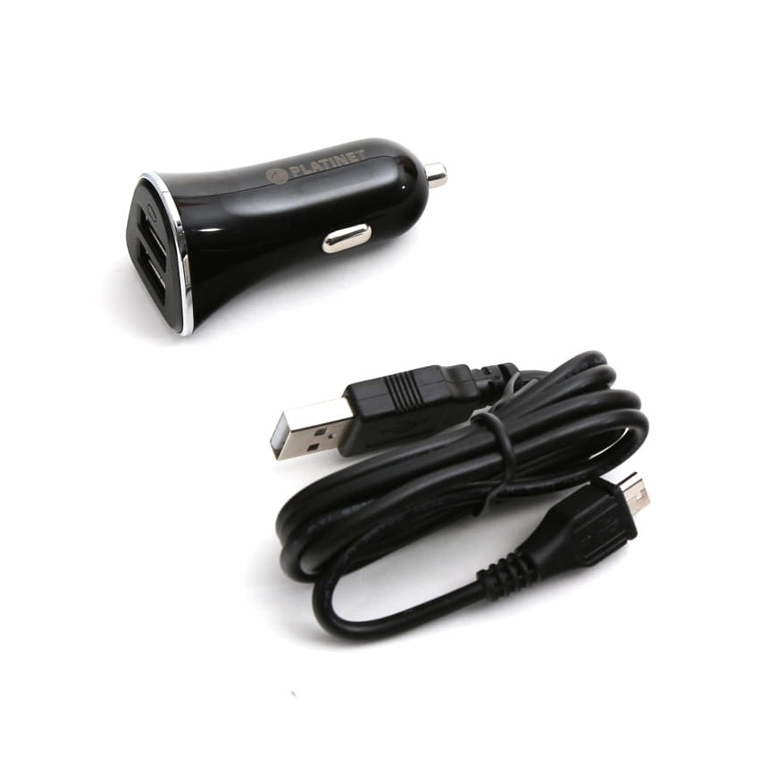 Platinet PLCR3B Car Charger with 3XUSB - 5.2A - Black