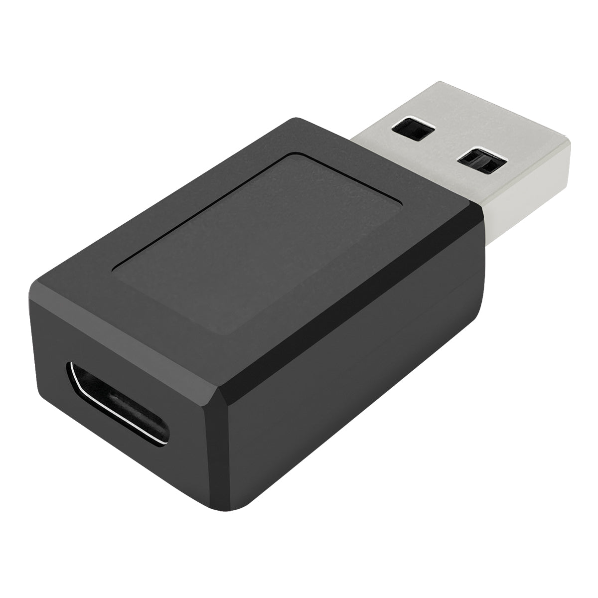 Fontastic 253836 USB-A naar USB-C Adapter - USB 3.1 - Zwart