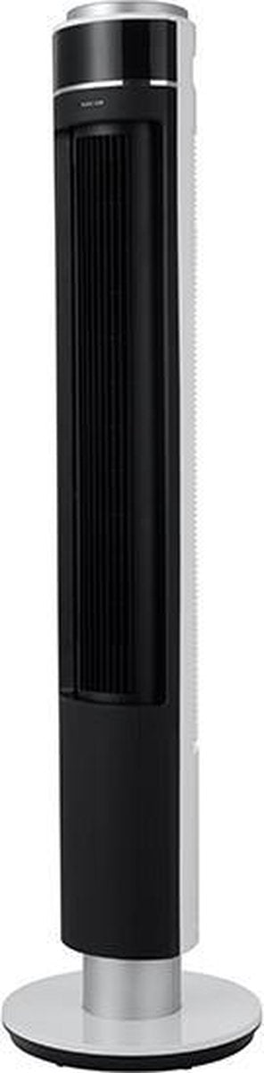 NORDIC HOME CULTURE FT-527 ventilator met afstandsbediening, luchtkoeler met 12 snelheden - LED-display - 112cm, Zwart/Zilver