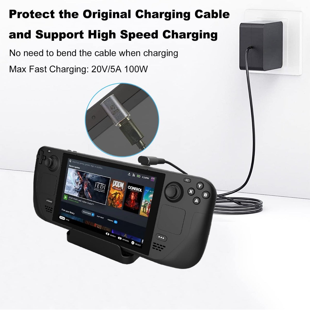 NÖRDIC USB4-303 - Haakse Mannelijk naar Vrouwelijk USB-C Adapter - 8K60Hz - 40Gb/s - PD 100W - Paars