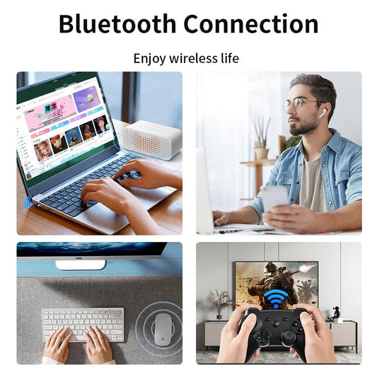 NÖRDIC USB Bluetooth Adapter - Dongle - Geschikt voor PC, Smartphone, Headset - Windows 11/10/8.1