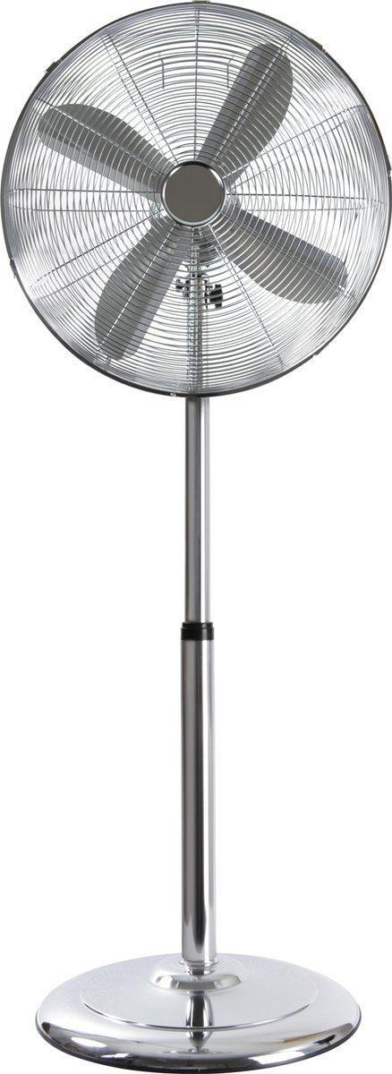 NORDIC HOME FT-561 Metalen vloerventilator met 3 standen - 400 mm - Zilver