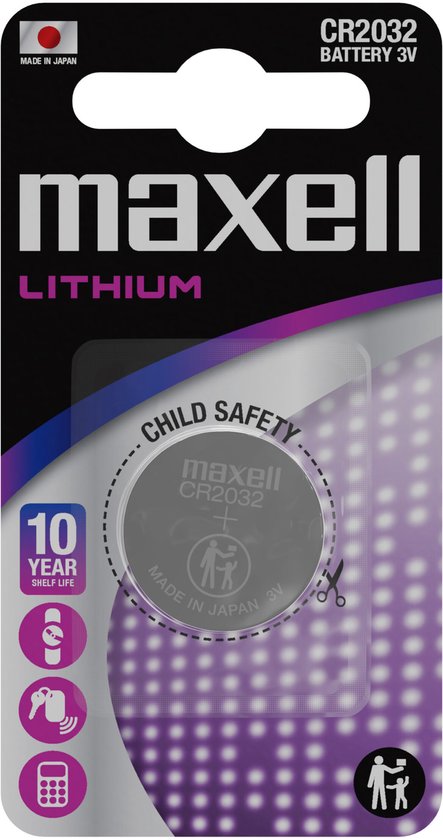 Maxell Batterij 3V CR2032 Single
