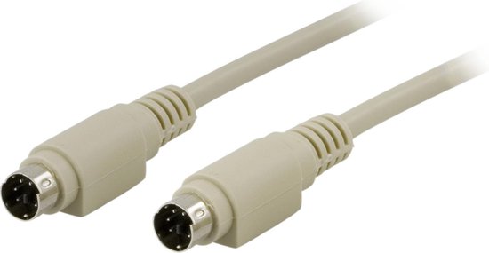 Deltaco Del-45A Mini Din6M-M - PS/2 Verlengkabel voor toetsenbord of muis - 2 meter