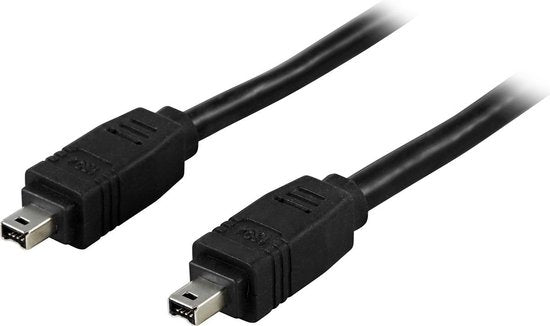 Deltaco FW-16 4.5m 4-p 4-p Black firewire cable
