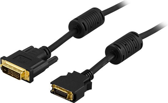 Deltaco DVI-606B, DVI-D, DFP20M video cable adapter, black, 3m