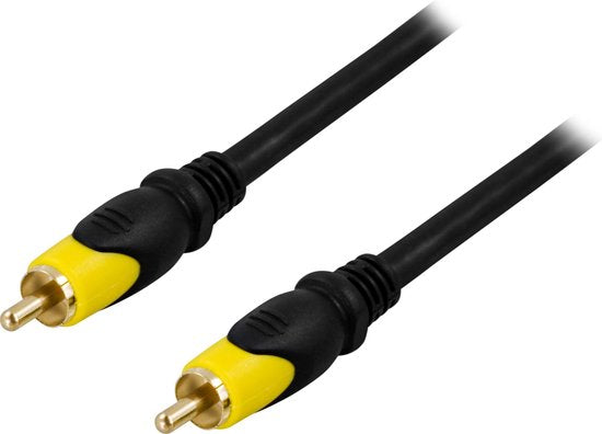 DELTACO MM-102 Audiokabel 1x RCA (M) - 1x RCA (M), 5m