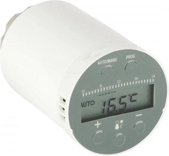 Fontastic 255083 Slimme Draadloze radiatorkraan LCD Wi-Fi Gateway vereist