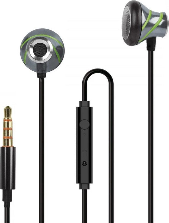 Fontastic 250910 In-Ear Headset - Earphones with microphone - 3.5 mm jack - Black