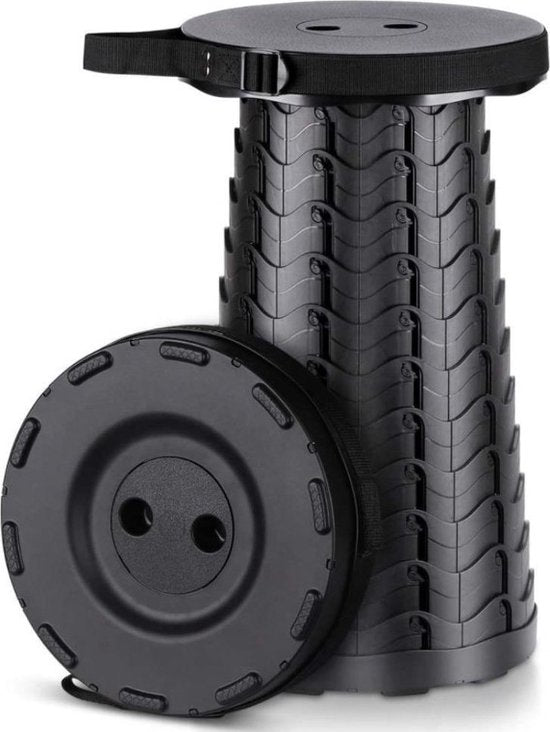 Opvouwbare kruk - Tot 100 KG - Zwart