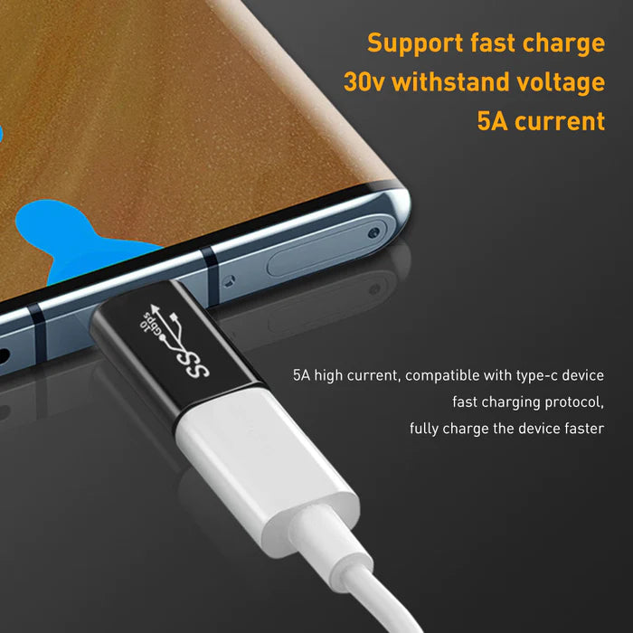 NÖRDIC USBC-MF - USB-C 3.1 Mannelijk naar USB-C 3.1 Vrouwelijk adapter