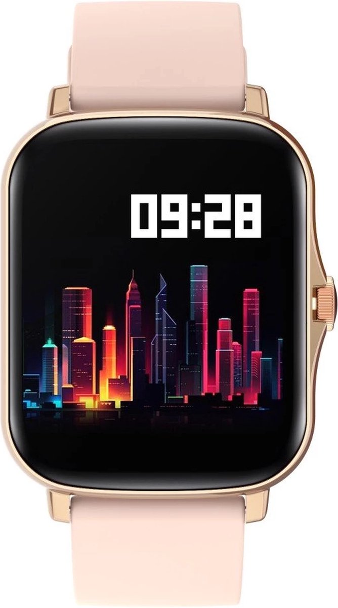 Fontastic 260339 Smartwatch/Sportwatch - App voor iOS en Android - IP67 - Roségoud