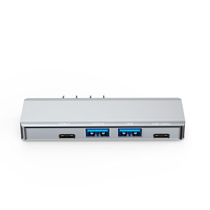 NÖRDIC DOCK-175 USB-C Docking Station - 1xHDMI 4K30Hz, 1xUSB-A 2.0, 1xUSB-A 3.0, 1xUSB-C 100W PD - Gray