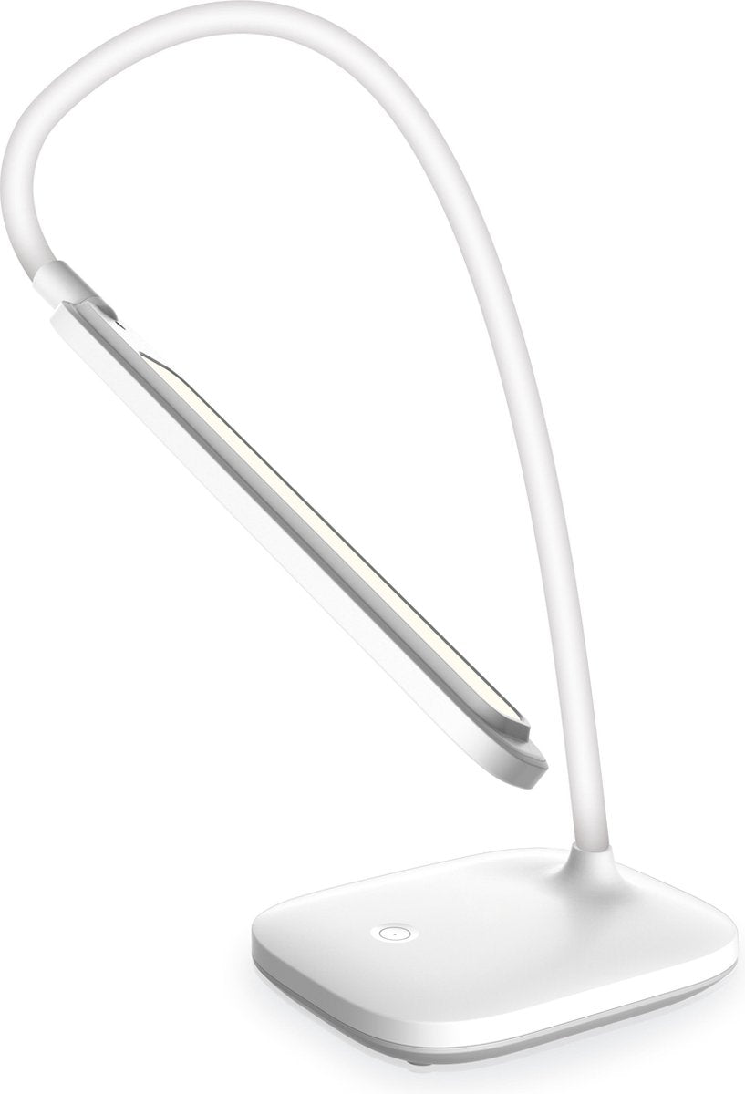 Platinet PDL6728 Moderne design LED bureaulamp - Met ingebouwde oplaadbare batterij - 3.6W - Wit