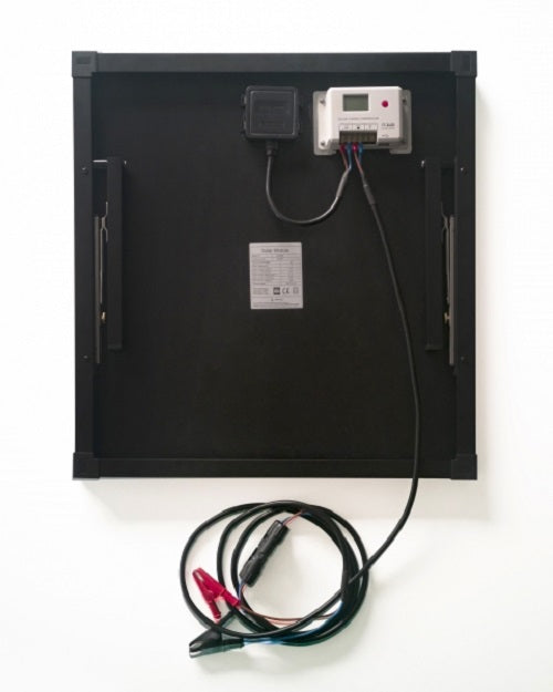 Technaxx TX-214 Draagbaar zonnepaneel - 50W Zonne-oplaadset - 18V - 2x 5V/3A Usb oplaadpunt - Makkelijk draagbaar - Zwart