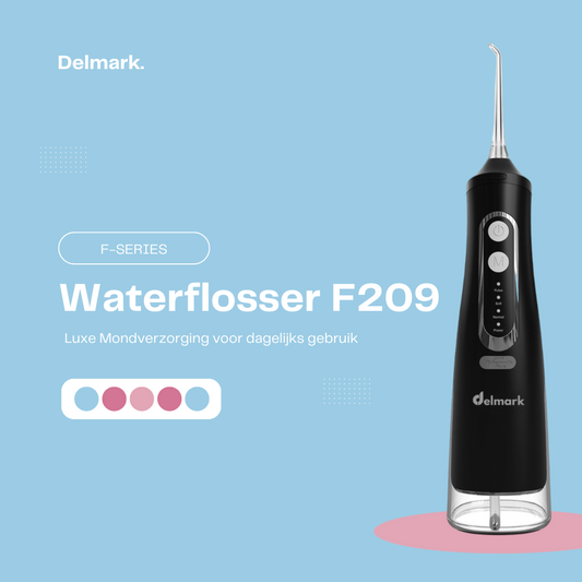 Delmark F209 Waterflosser - Monddouche - Tongreiniger - Flosapparaat - 4 standen