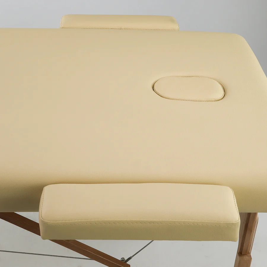 Massagetafel M12L Beige - 70cm breed - tweedelig
