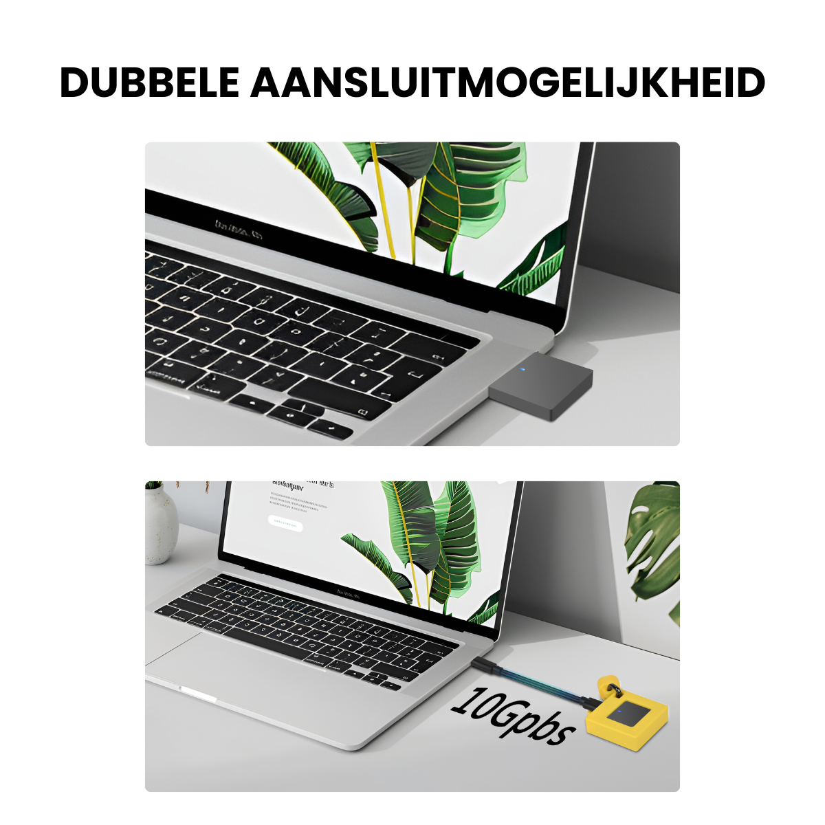 Delmark Draagbare M.2 2230 NVMe SSD Behuizing – Inclusief Beschermhoes & Kabel