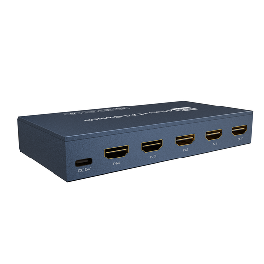 NÖRDIC SGM-239 HDMI 2.1 Switch - 4 naar 1 - 8K60Hz, 4K120Hz - Dolby Atmos - Ultra HD