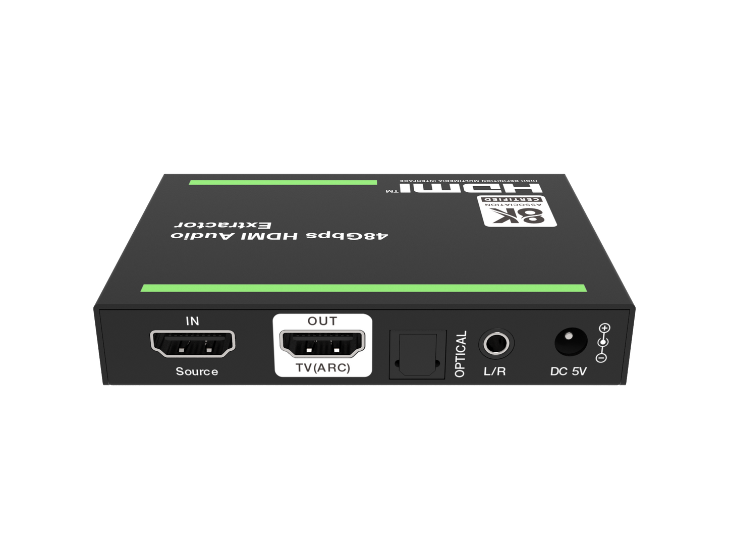 NÖRDIC Premium HDMI 2.1 Audio Extractor - 8K60Hz, 4K120Hz - Gaming & Home Cinema - Dolby Atmos, HDR10+