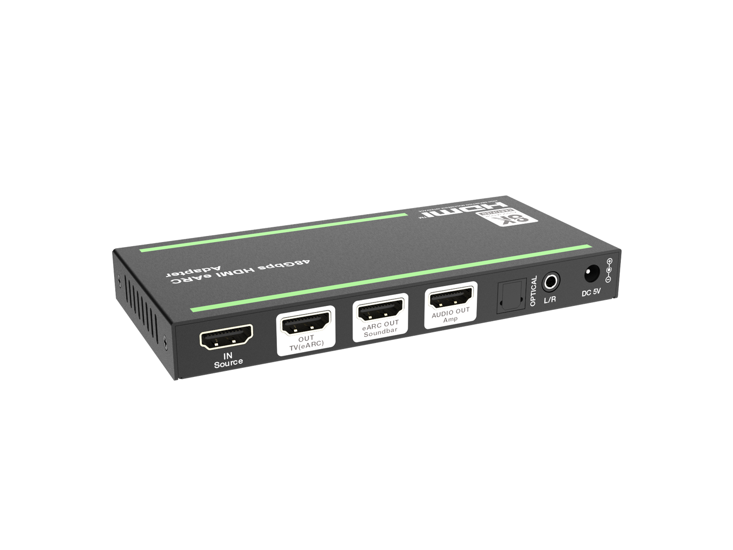 NÖRDIC HDMI 2.1 Switch - eARC/ARC - 4K@60Hz - 4K & 8K Premium Kwaliteit - Geschikt voor Soundbar & Versterker