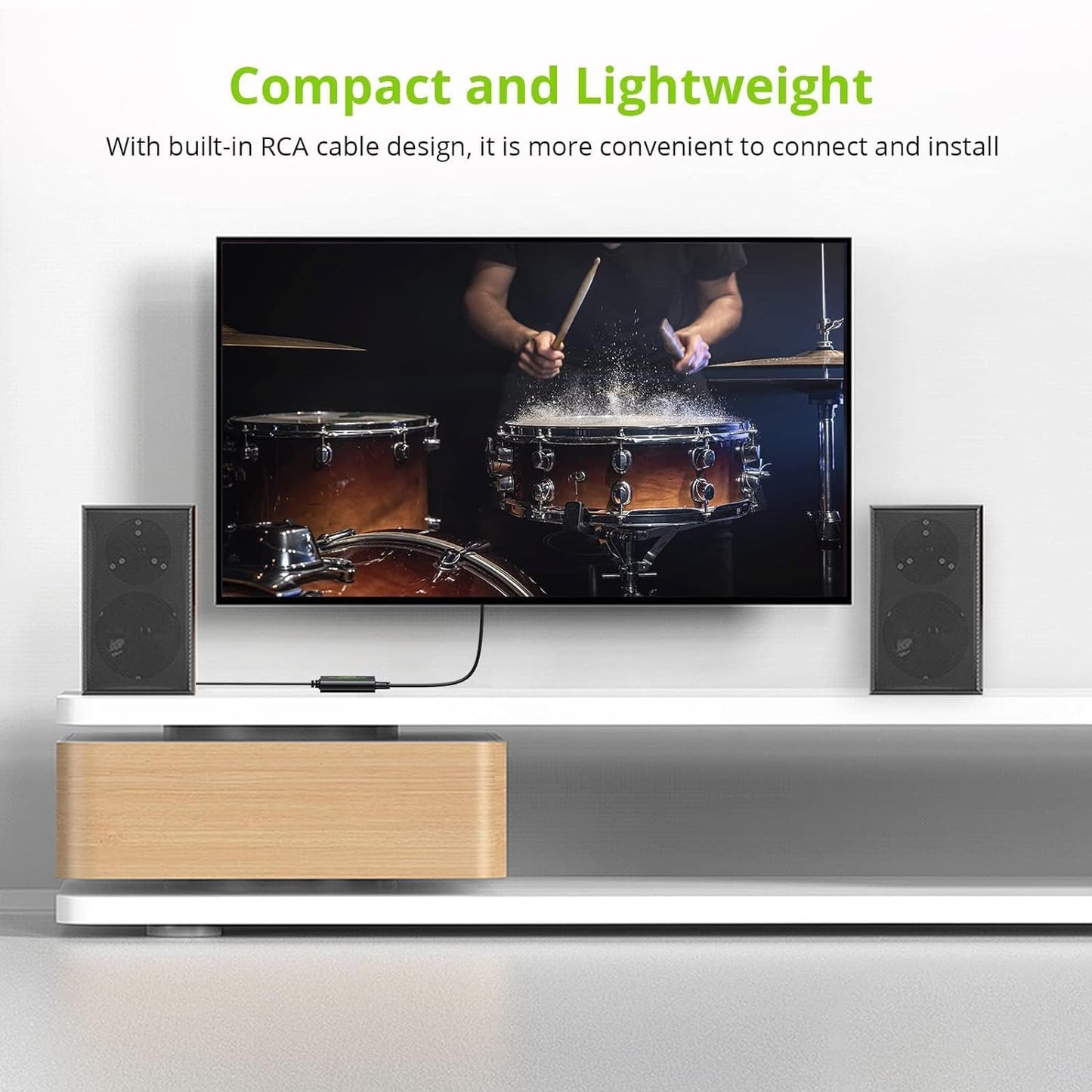 NÖRDIC Converter Digitaal naar Analoog RCA - Geschikt voor PlayStation PS4/PS5, Xbox Serie X, TV, PC & Laptop