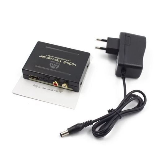 Delmark HDMI naar HDMI met Audio Extractor - Toslink/SPDIF of RCA/Tulp - 4K HDMI