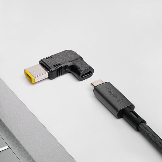 NÖRDIC USB-C Adapter - Geschikt voor Lenovo opladers - 100W PD Snellader - Geschikt voor laptop, smartphone & tablet