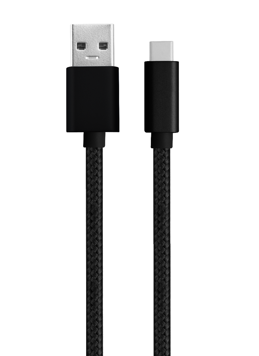NÖRDIC USBC-N1030 USB-C naar USB-A kabel - USB3.1 Gen1 - 15 cm - Zwart