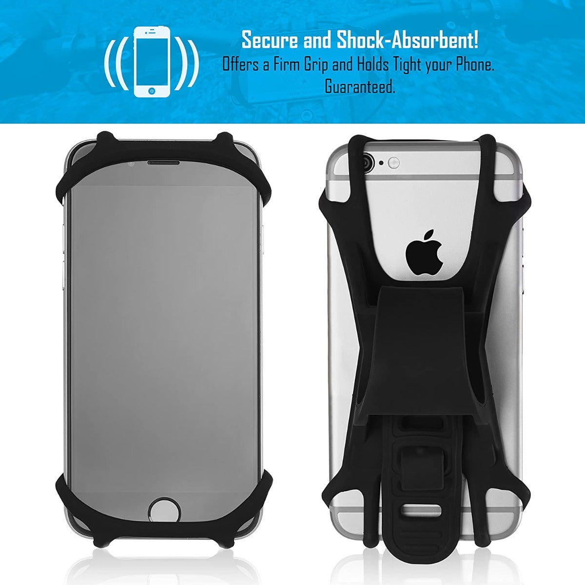 NÖRDIC BL-115 Universele smartphone houder - Voor op de fiets - Zwart