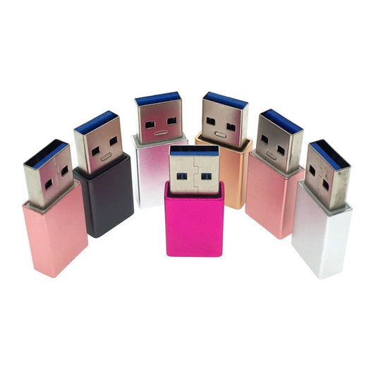 NÖRDIC C-OTG USB-C naar USB-A 3.1 adapter - Zwart