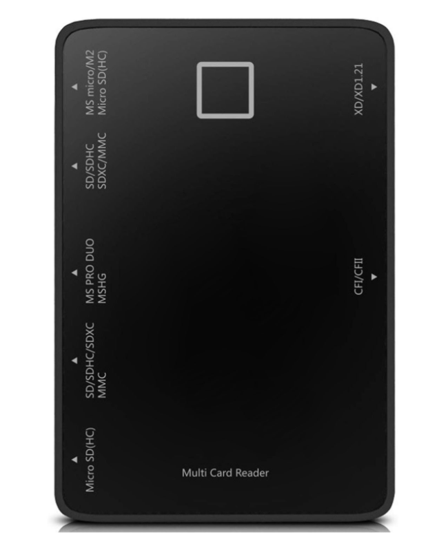 NÖRDIC CRD-004 - 7 in 1 USB kaartlezer - 5Gb/s - Voor SD, MicroSD, CF, SDXC, SDHC, MicroSDXC, MicroSDHC, MMS, TF - Zwart