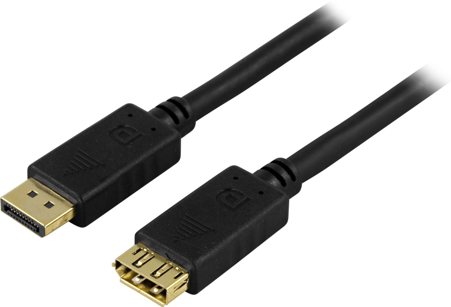 DELTACO DP-1210 DisplayPort verlengkabel - Full HD 60Hz - 4,96 Gb/s - 1 meter