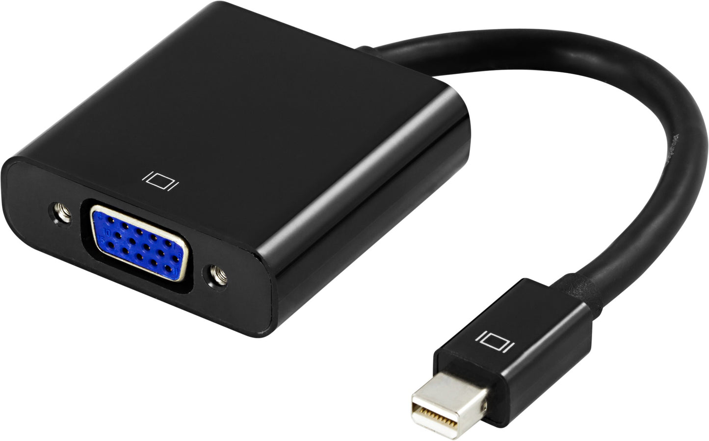 Deltaco DP-VGA3 tussenstuk voor kabels mini DisplayPort VGA Zwart