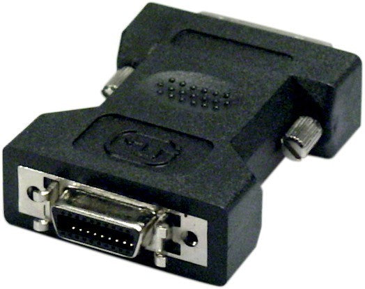 DELTACO DVI-8, DVI 18+1 pins adapter, DVI male naar HPCN20F, Zwart