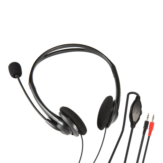 Platinet FH2020 Koptelefoon met Microfoon - Volumeregeling - 2x 3,5mm jack - Zwart