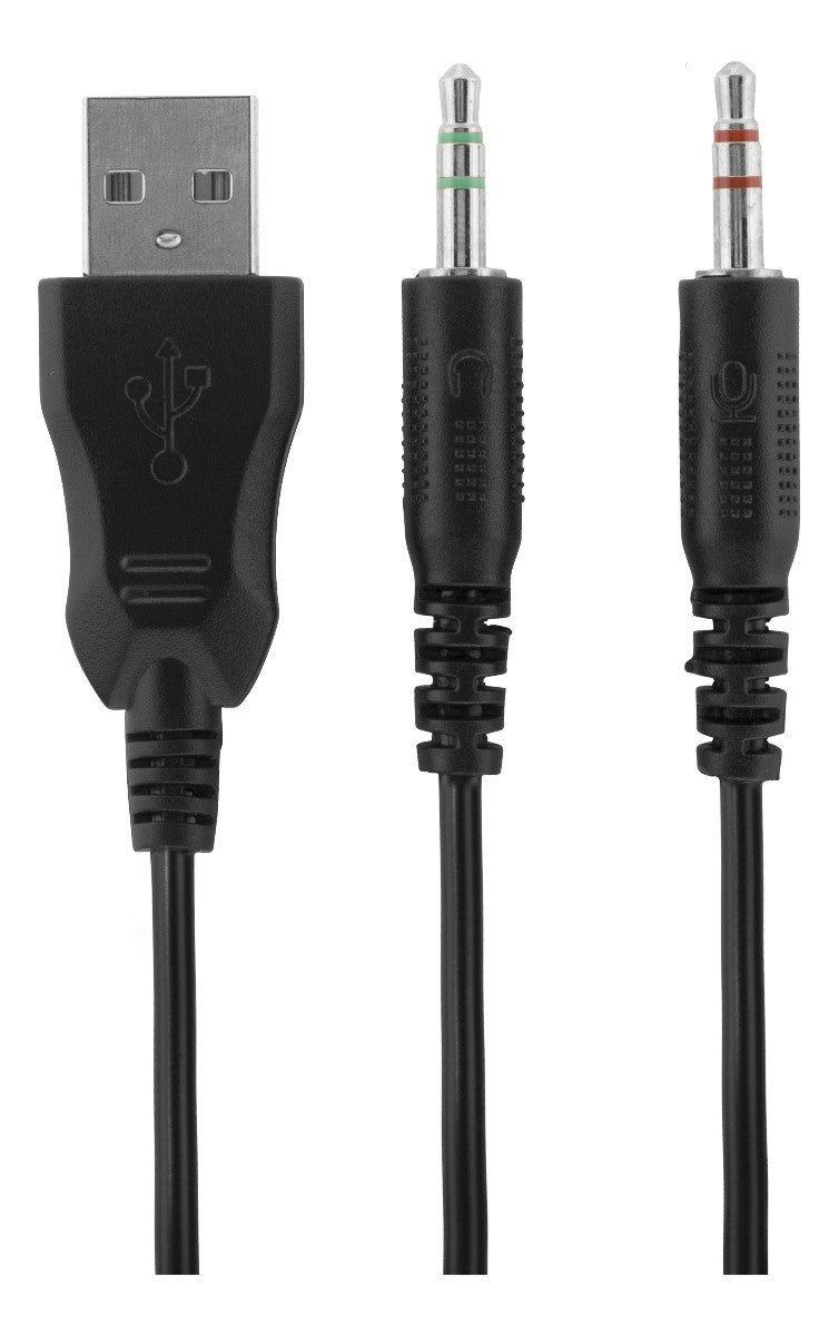DELTACO GAMING GAM-030 Stereo Headset with Microphone - Volume on Headset - LED Lighting