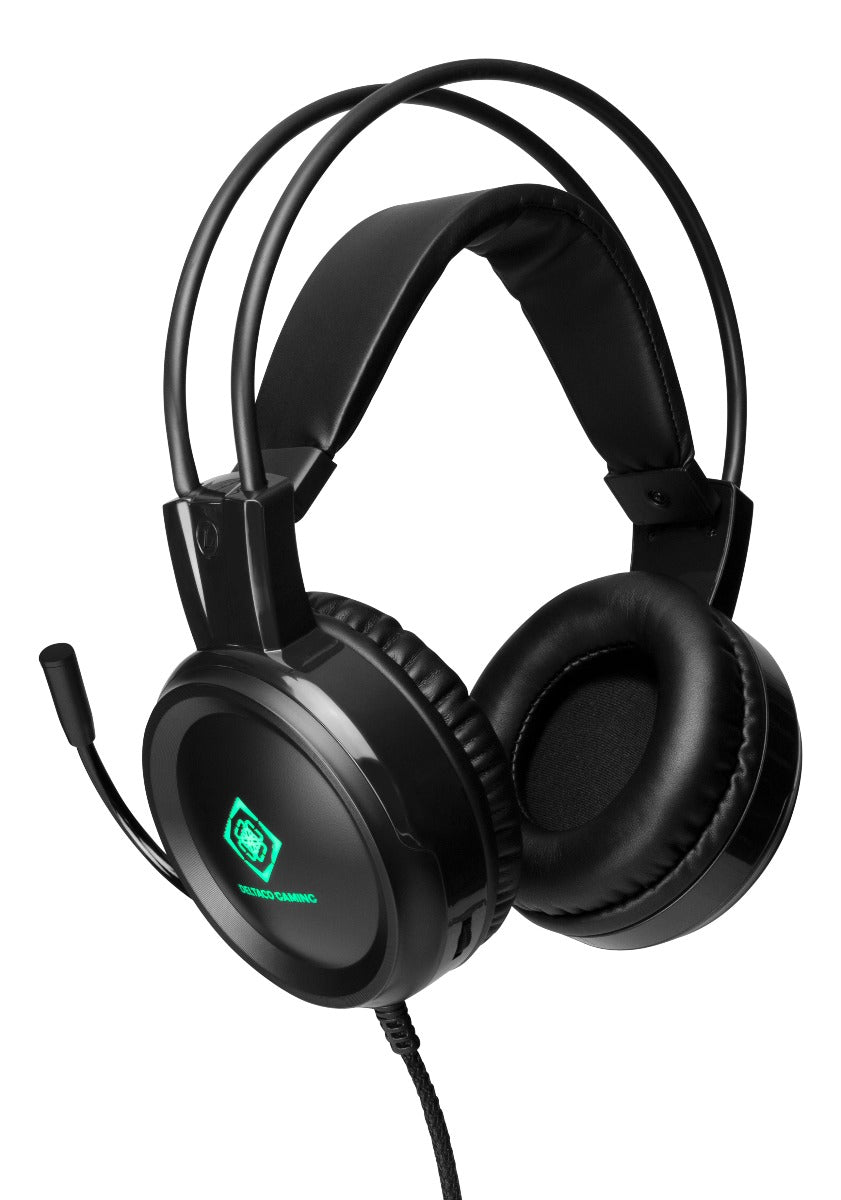 DELTACO GAMING GAM-105 Gaming headset - 50 mm element - LED - Zwart