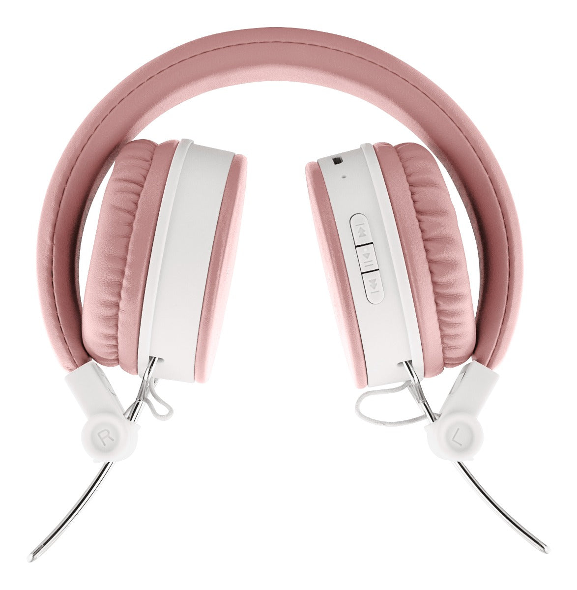 STREETZ HL-BT402 Foldable Wireless On-Ear Headphones with Microphone - Pink